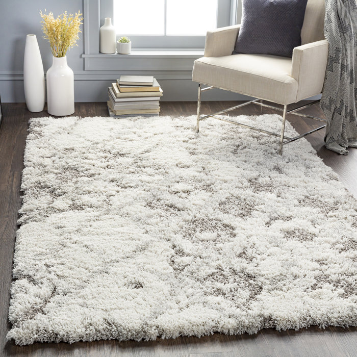 Wade Logan® Dittman Geometric Gray/White Area Rug & Reviews Wayfair